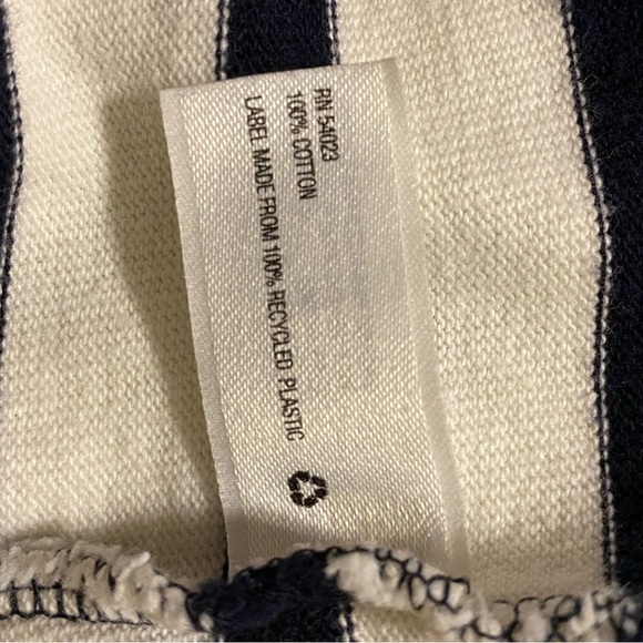 GAP Classic Nautical Navy Striped Cotton Dress with Shoulder Zip – Size L - Picture 6 of 11